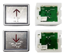 BST Anropsknapp (Stäng) Schindler BLT A4N10994/A4J10989 3-pin Braille