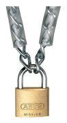 Abus 55-serien massiv mässingshänglås - Schackel 24 mm - Längd 50 mm