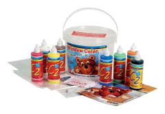 Kit Power Pack Fönsterfärg - KREUL - C2 - 125 ml - 8 färger - Instruktioner inkluderade