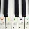 Piano Klaviatur Orgel Keyboard märken för 88/61/49/37 tangenter
