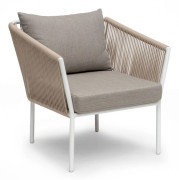 Utefåtölj Hillerstorp Lersund Vit/Beige - Vit/Beige