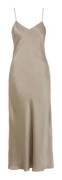Damella Long Silk Nightdress Svart silke X-Small Dam