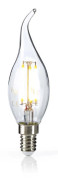 Nedis LEDBFE14CANFT2 Retro LED glödlampa E14 ljus med böjd spets 4,8 W 470 Lm