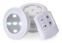 Trådlösa LED-lampor med fjärrkontroll och timer, 3-pack