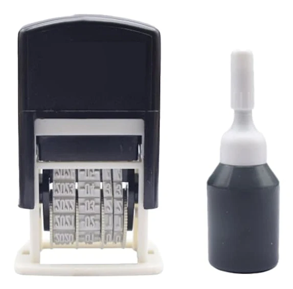 Simple Business Automatic Back Ink Stamp Datumstämpel Digital