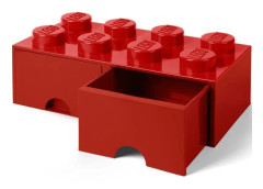 LEGO - Förvaringsbox 8 med lådor - Röd