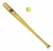 LONDERO Basebollträ i trä 75 cm med tennisboll