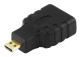  Adapter HDMI ho-micro HDMI ha Svart