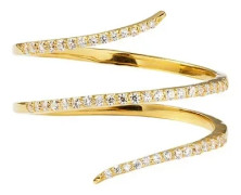 Syster P - Sparkle Wrap Ring Gold