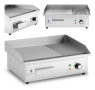 Elgrill, slät, räfflad grillplatta, 548 x 350 mm, 3000 W