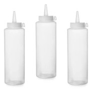 Dispenserflaska för kalla såser, set om 3 stycken. - transparent 0,7L - ENDI 557952