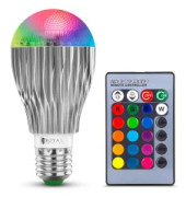 RGB LED-lampa som ändrar färger 16 färger 5 lägen 5W + fjärrkontroll