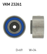 Styrrulle, kamrem, Höger nedtill, Vänster undre, Mitt, Höger Skf - citroën, jaguar, land rover, peugeot - OE 0830.55, 1311306, JD61536