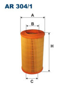 Luftfilter - ford maverick, maverick van, nissan pick up, terrano ii, terrano van ii - OE 16546-3S903, 16546-7F000, 16546-7F000-B1