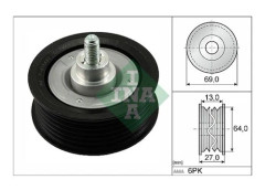 Styrrulle, drivrem - citroën, fiat, ford, peugeot - OE 1372398, 1496244, 16 080 248 80
