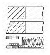 Kolvringar, kit - mercedes-benz - OE 270 030 00 24, A 270 030 00 24