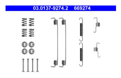 Tillbehörssats, bromsbackar, Bakaxel - dacia, lancia, nissan, renault - OE 44 02 643 69R, 60 01 549 722, 60 01 551 411