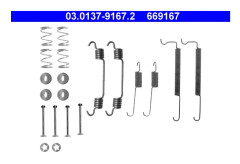 Tillbehörssats, bromsbackar, Bakaxel - chevrolet, daewoo, opel, vauxhall