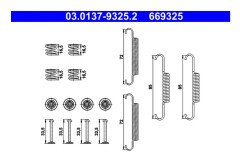Tillbehörssats, bromsbackar, parkeringsbroms, Bakaxel - hyundai ix35, ix35 van, kia sportage iii - OE 58255-1G300, 58268-2S000, 58272-1G300
