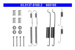Tillbehörssats, bromsbackar, Bakaxel - citroën, fiat, ford, nissan, peugeot - OE 4308 50, 44081-9C025, 44081-9C026