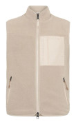 KnowledgeCotton Apparel Everyday Adventure Loose Fit Zip FleeceVest Light Feather Gray
