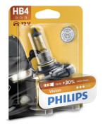 Halogenlampa PHILIPS Vision Hb4 P22d - bmw, honda, subaru, alpina, infiniti, seat, mitsubishi, kia, nissan, toyota, vw, mazda, mercedes-benz, jaguar,