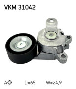 Spännrulle, Drivrem, Mitt till höger, Vänster övre, Mitt, Upptill, Vänster - audi, seat, skoda, vw - OE 6Q0 145 299 A, 6Q0 145 299