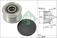 Frihjulskoppling, generator Ina 535 0304 10 - citroën, ds, opel, peugeot, toyota, vauxhall - OE 16 108 153 80, 16 276 519 80, 1610815380