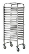 Stålvagn för transport av bakplåtar 15 x 60x40cm - Hendi 810651