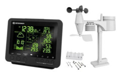 weather Center 5-i-1 FÄRGstation 16,7 cm svart 2-delad