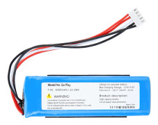 7.4V 3000mAh / 22.22Wh Ersättningsbart Uppladdningsbart Litiumbatteri för Kardon Go Play Högtalare