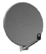 Parabolantenn - Aluminium - 65cm - Mörkgrå - Universell - Hög kvalitet