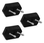 3-pack väggmonterade skateboardhållare, skateboardhängare, kompatibel med skateboarddäck, display och förvaring