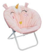 Folding Chair i Ljusrosa Enhörningstyg