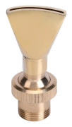 Vattenfontänmunstycke, 1/2 DN15 & 3/4 DN20 Fläktform Mässing Fontänmunstycke Sprinkler Sprayhuvud för Trädgårdsdamm
