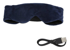 Trådlös Bluetooth Musikögonmask Stereo Bass Mörkläggningsmusikögonmask Lyssna på låtar och samtal Blå