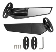 2 st Modifiera Motorcykelbackspeglar Vindvingar Justerbara Rotations Sidospeglar Kompatibla Honda Yamaha Ninja 250 300 400