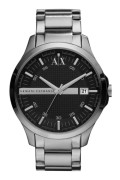 Armani Exchange Men's steel designer watch with date display window