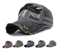 Cap Cap Vintage keps i bomull Unisex Distressed Snapback Trucker Hat