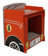 Kidsaw Ltd, Bedside Racing Car, Trä, Röd, 35 x 29 x 29 cm