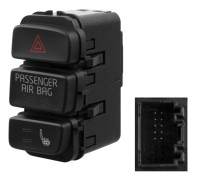 Brytare, sätesuppvärmning, Höger upptill, Instrumentpanel - seat mii, vw load up, up! - OE 1S0 927 140 A 1QB, 1S0 927 140 A, 1S0 927 140 G 1QB