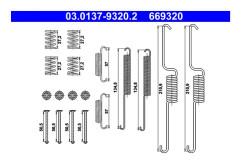 Tillbehörssats, bromsbackar, Bakaxel - vw amarok, amarok flak/chassi - OE 2H0 698 545