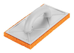Murslev med gummisvamp 18 mm, 280 x 140 mm, plasthandtag
