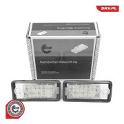 Belysning, registreringsskylt, Höger, Vänster - audi - OE 8E0 807 430 A, 8E0807430B, 8E0943021B