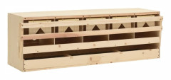 vidaXL Värprede 5 fack 117x33x38 cm massiv furu