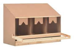 vidaXL Värprede 3 fack 93x40x65 cm massiv furu
