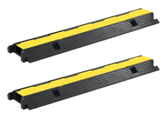 vidaXL Kabelskydd 2 st 1 kanal gummi 100 cm
