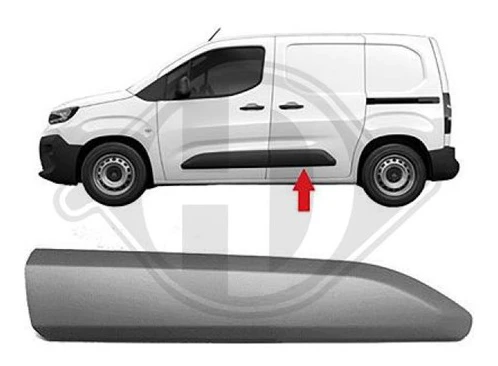 Instegslist, Vänster bak Diederichs 4214923 - citroën, fiat, opel, peugeot, toyota - OE 981769551T