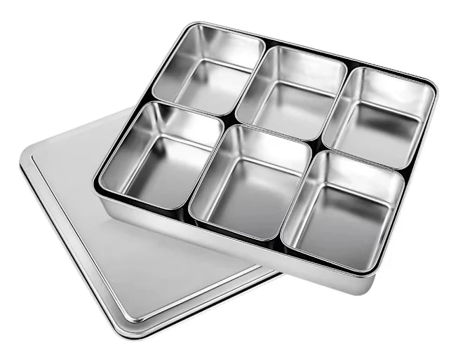 Mise en place-skålar - 6 fack