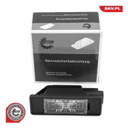 Belysning, registreringsskylt, Höger, Vänster - citroën, fiat, lancia, mercedes-benz, nissan, peugeot, toyota, vw - OE 0009565678580, 0009688349480, 2